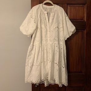White Anthropologie Dress-Size M